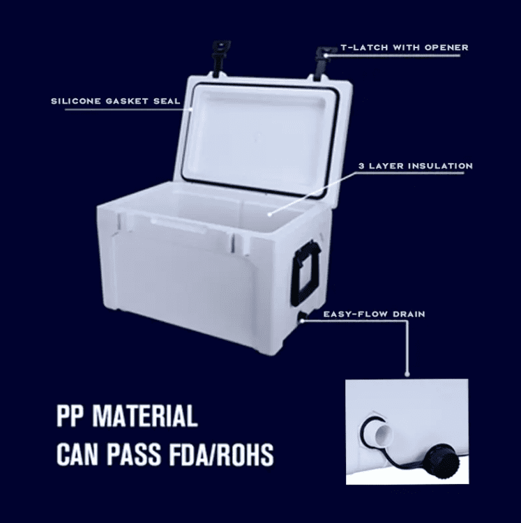 Cooler 50 L con bolsa de hielo y cesta - imagen 3